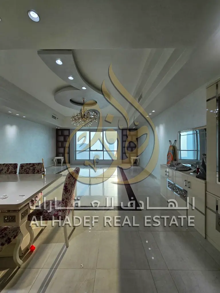 Al Majaz 3 – Sharjah | For Sale:2-Bedroom Apartment with Master Maid’s Room & Gulf Sea View offering 2,200 sq. ft. of living space, Super Deluxe finis