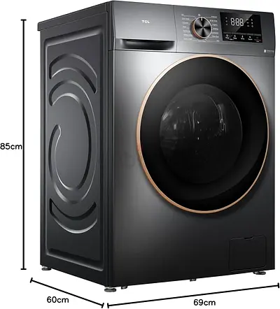 WASHING MACHINE TCL 10Kg Front Load, 1200 RPM