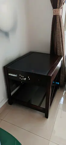 Solid Wood Side Table / End Table in Dark Finish - Good Condition