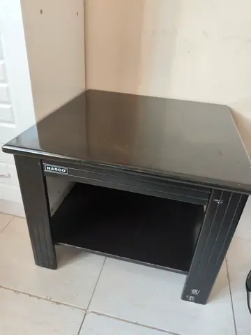 Used black wooden side table - 1 piece