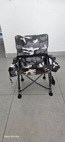 Junior Foldable Camo Camping Chair with Carry Pockets