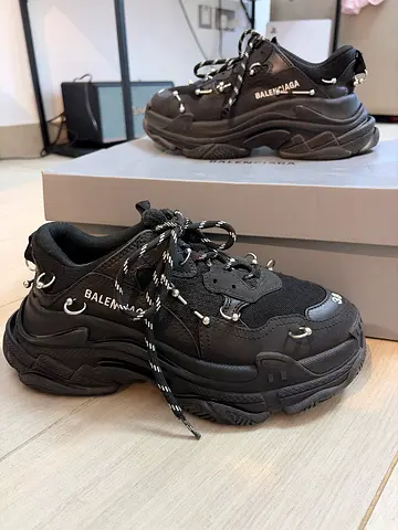 Used RARE edition original Balenciaga Triple S Sneakers-Size 38. 24.5 cm Good Condition.