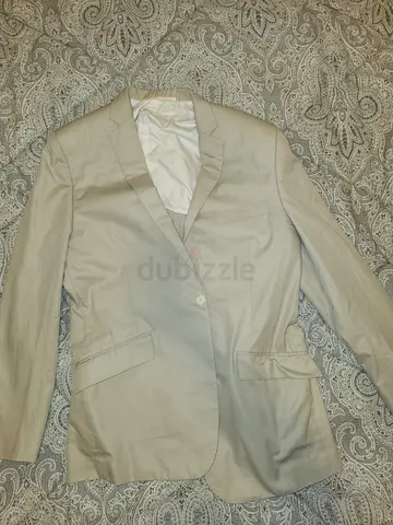 Original Spencer Hart Savile Row 2-Piece Suit Beige / Cream (Size 34W / Medium)