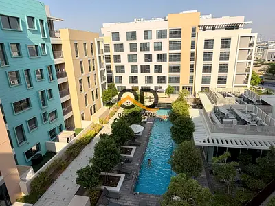 Close kitchen// pool view//spacious layout// one bedroom Al zahia