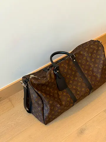 Real - Louis Vuitton - Keepall Bandoulière 55 ( Monogram Macassar ) - 3500 AED