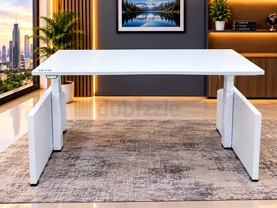 Herman miller electric height-adjustable standing desk

- modern rectangular tabletop