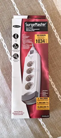 Brand New Belkin SurgeMaster 4-Way Surge Protector (2m Cable)
