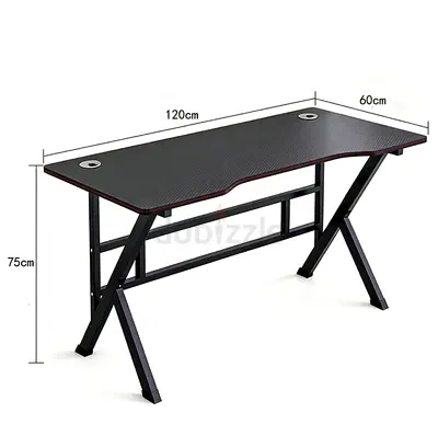 120cm Modern Z-Frame Computer/Study Desk with Cable Grommets, Comes with its Chair - Negotiable