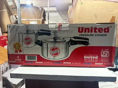 United 4L Aluminium Pressure Cooker – Heavy Duty