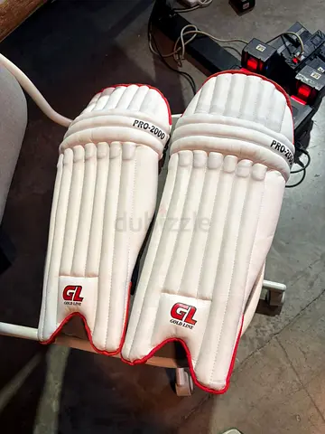Used Gold Line PRO-2000 Cricket Batting Pads - Good Condition