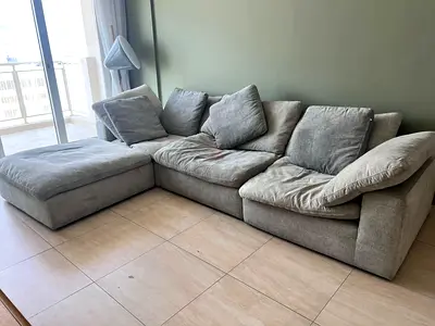 With footstools Pan Emirates Pianca Sofa