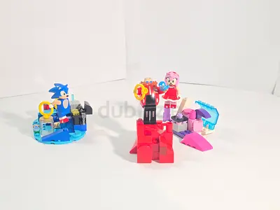 Lego Minifigure Sonic son001 & Amy son005 & Eggman son003