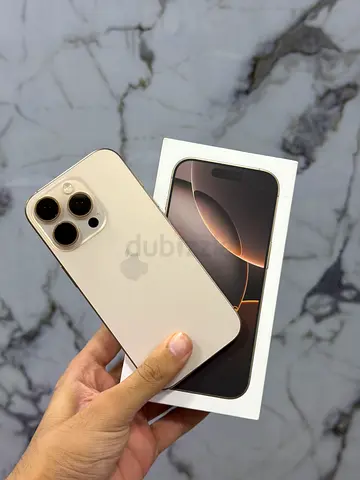 Apple iPhone 16 pro in Desert Titanium