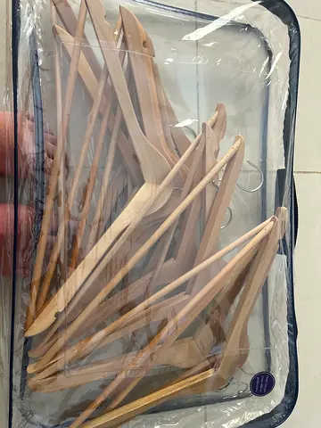 Classifieds: Wooden clothes hangers set | dubizzle Abu Dhabi