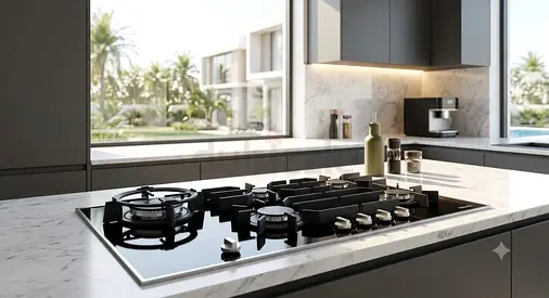 Miele 90cm Built-In Gas Hob – Large Cooking Surface