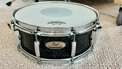 Pearl Session Studio Select Snare Drum and Remo Controlled Sound Head