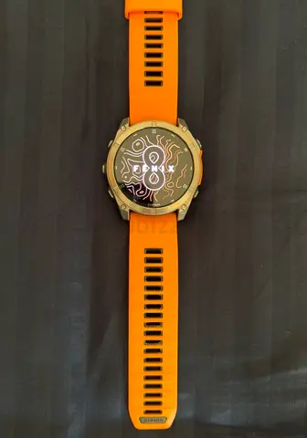 Fenix®️ 8 – 51 mm, AMOLED
Sapphire, Titanium with Spark orange/graphite silicone band

PART NUMBER01