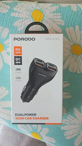 Porodo Dual power 102w car charger for sale