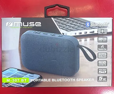 Muse M-307 BT Portable Bluetooth Speaker - 5W, USB, MicroSD, Hands-free