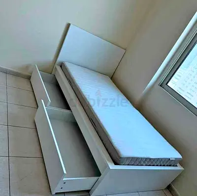 IKEA malam bed with mattress 90x200cm
