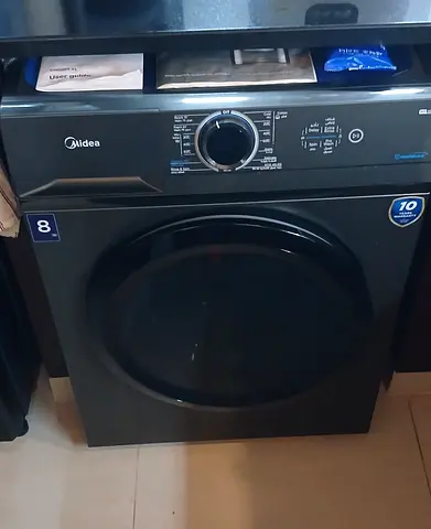 Midea Front Load Washing Machine - Black, Good Condition