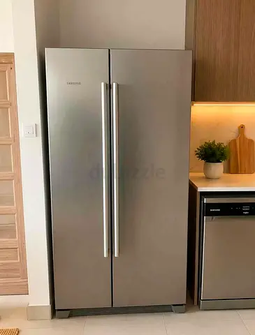 Free Delivery- SAMSUNG Latest Model Side-by-Side Fridge and Freezer Stainless Steel Body 90cm