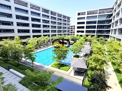 Brand New 1BR pool view|Sokoon3, Aljada/ just 58K!