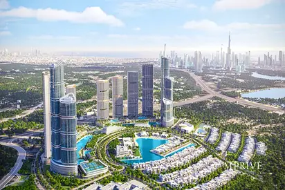 Modern 1BR | High Floor | Lagoon & Skyline View