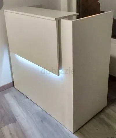 Compact reception counter with LED lighting Custom Made