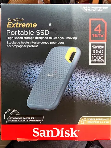 SanDisk Extreme Portable SSD 4TB (Brand New, Sealed)