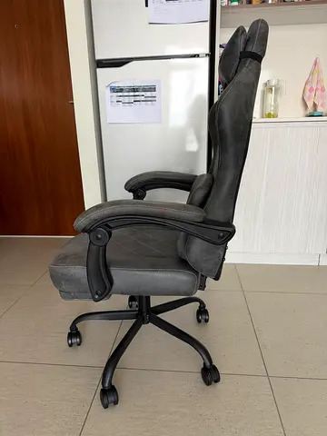Submi Grey Ergonomic Gaming Chair with Headrest and Lumbar Support