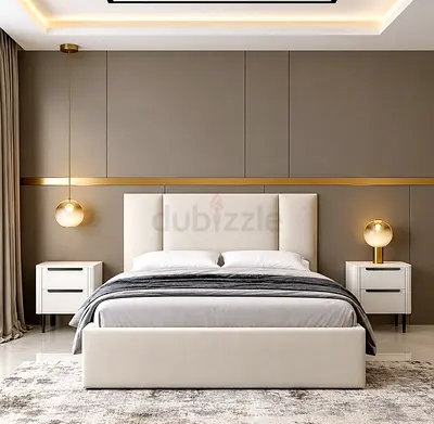 Premium Quality King Size Luxury Bed With Spring Mattress Delivery Available
