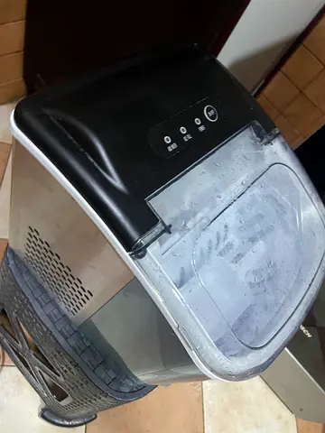 Portable countertop ice maker - stainless steel, used