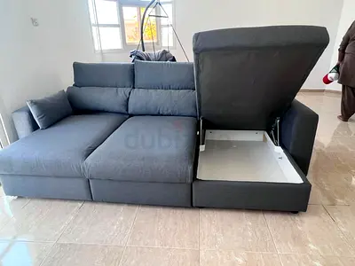 IKEA eskilstuna Sofa Bed with storage dark grey Color