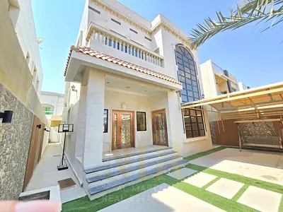 فيلا للإيجار السنوي في المويهات 3 – عجمان | دورين | 5 غرف ماستر | 120,000 درهم