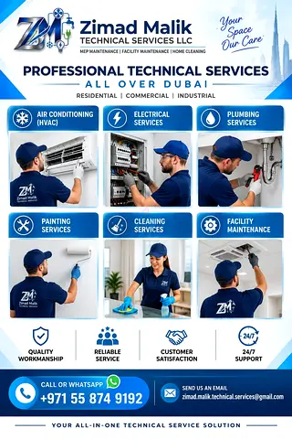 Zimad Malik Technical Services - Professional HVAC, Electrical, Plumbing , Painting & Cleaning