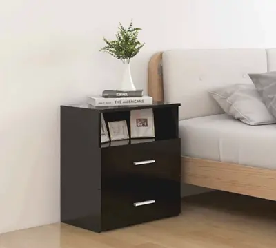 Black Bedside table - Brand New