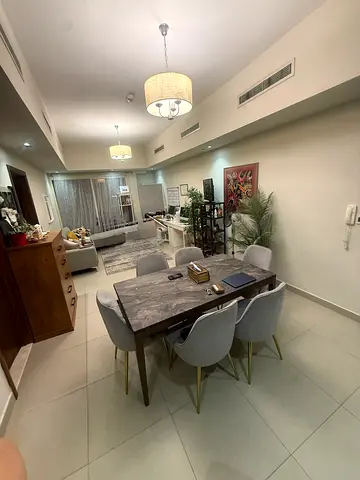 Elegant Marble black with  table 6 seats