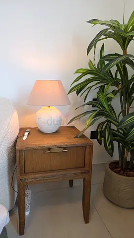 Solid Honey Oak Bedside Table / Nightstand - Great Condition