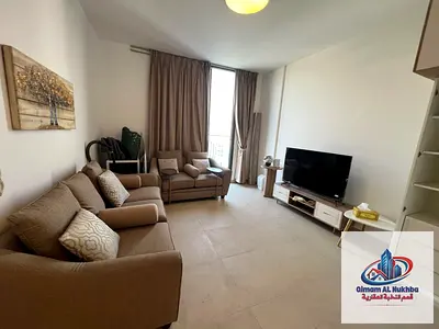 فرصة ذهبية للسكن الراقي شقة مفروشة بالكامل غرفة وصالة للإيجار السنوي في الجادة الشارقة بالقرب من الجامعة الامريكية وجامعة الشارقة والمطار