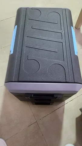 A 40L Powerology Dual Compartment Portable Smart Fridge & Freezer. 15600mAh battery