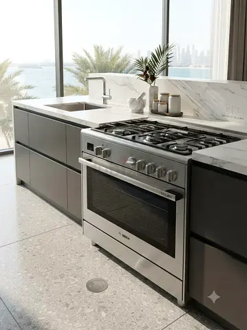 Bosch Series 8 90cm Gas Hob & Electric Oven Cooker – New Model, Slightly Used