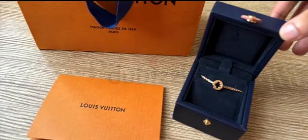 Louis Vuitton Rose Gold Tone Bracelet with Box