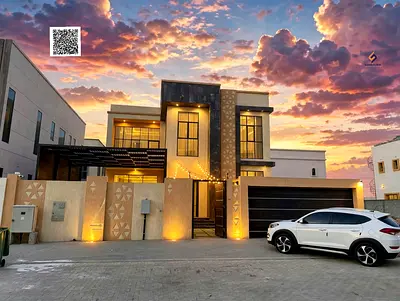 Villa for sale in the Emirate of Ajman (Al-Aliya area), featuring utility connections (water and el