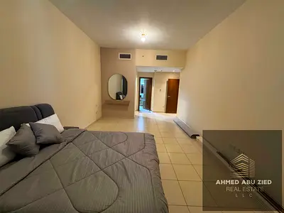 Annual Rental Fully Furnished Large One Bedroom Apartment in Ajman with Sea View Master Bedroom 2 Bathrooms American Kitchen Dressing Wardrobes and La