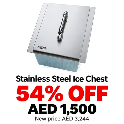 Stainless Steel Built-in Ice Chest - Like New