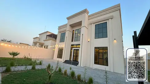 Luxury villa for rent in Ajman, Al Raqaib 2 area.