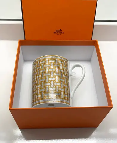 Hermès Porcelain Mug in Original Box