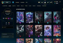 League of Legends account with 1950 skins (PC)