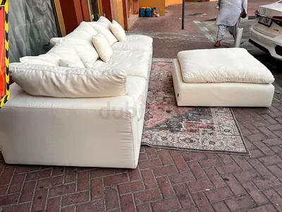 Luscious modular marina home luscious feather filled sofa with footstool
